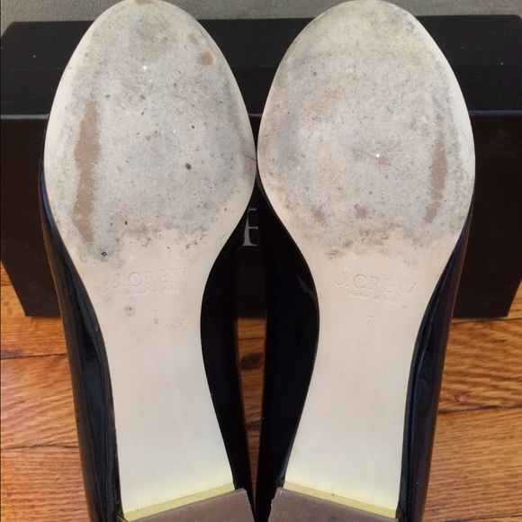 J. Crew Janey patent ballet flats, black, size 7 - Picture 3 of 4